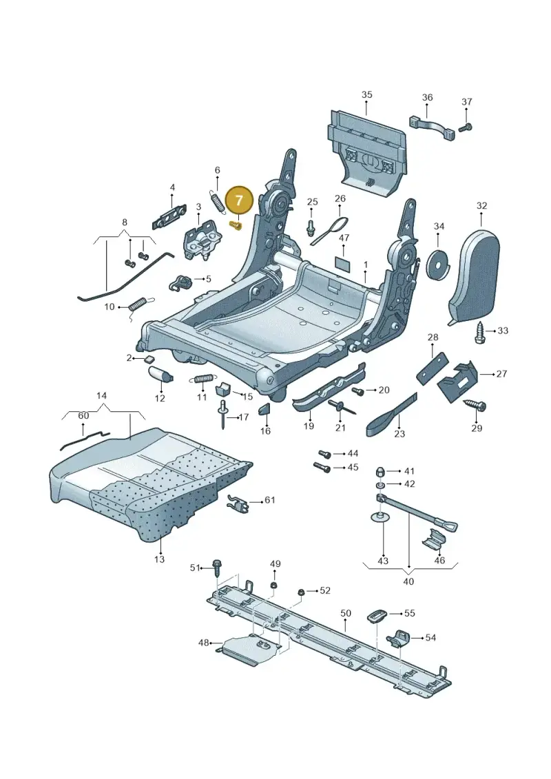 1T0883933B — Volkswagen Touran 2.0 (2010-2015) diagram 694883200, position 7