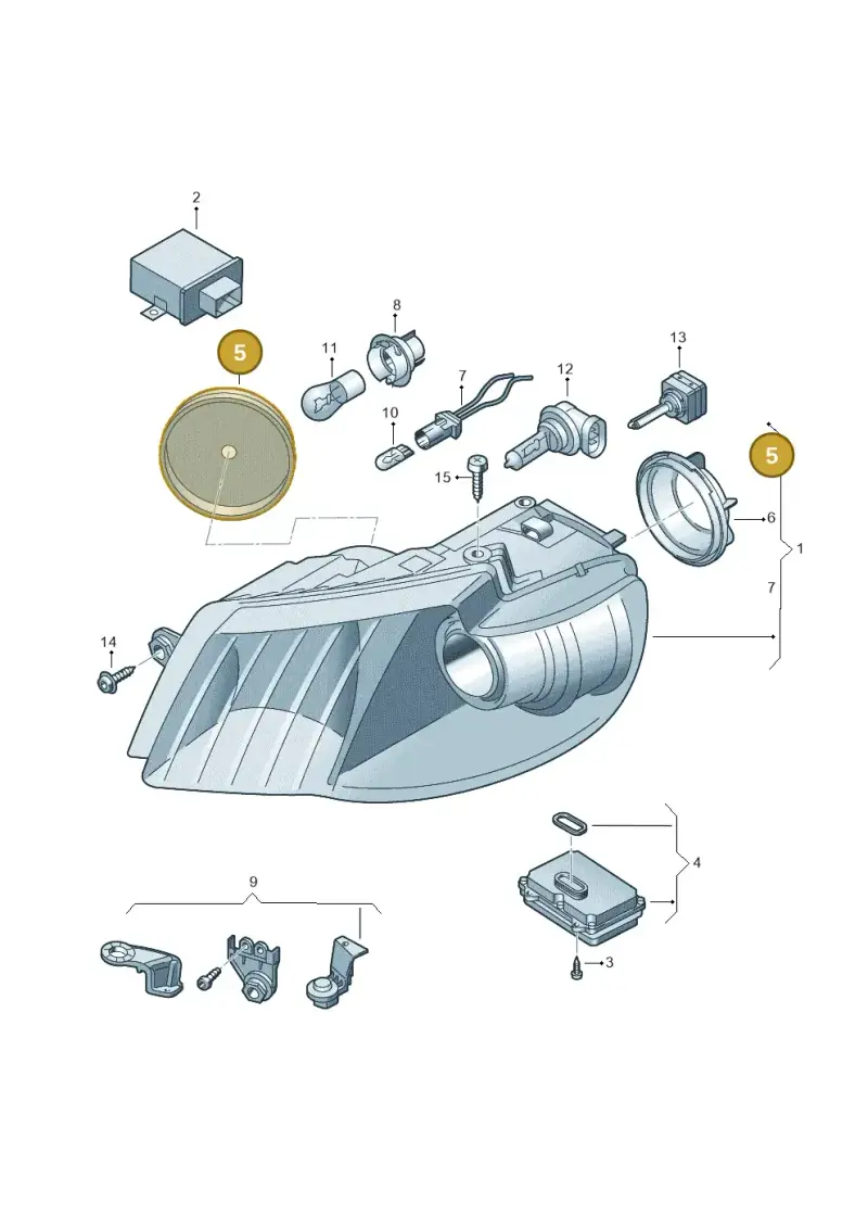 1T0941607D — Volkswagen Touran 1.9 (2008-2010) diagram 615941200, position 5