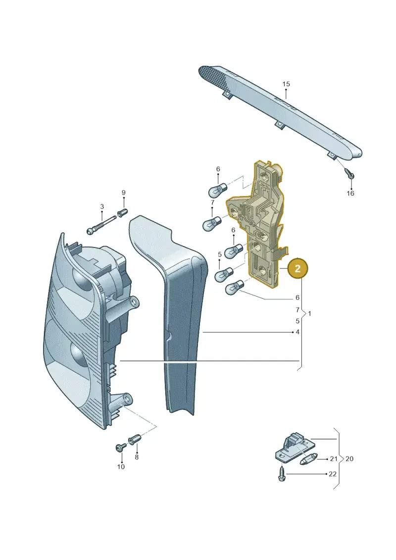 1T0945258D — Volkswagen TOURAN (2005-2006) diagram 409945000, position 2