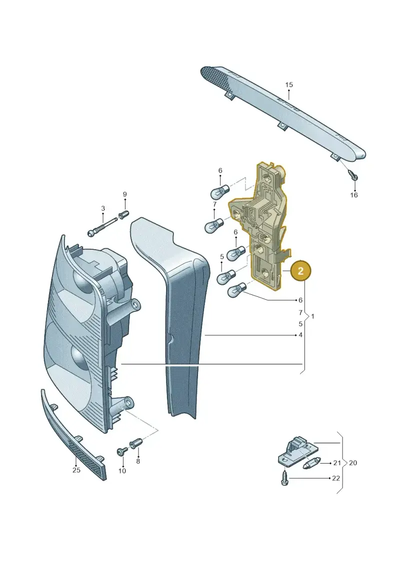 1T0945258D — Volkswagen Touran 1.9 (2008-2010) diagram 615945000, position 2