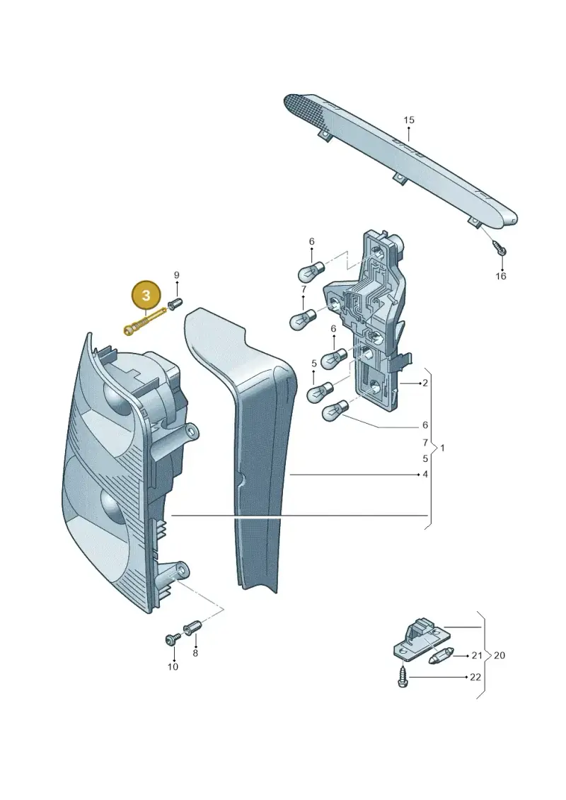 1T0945272 — Volkswagen TOURAN (2005-2006) diagram 409945000, position 3