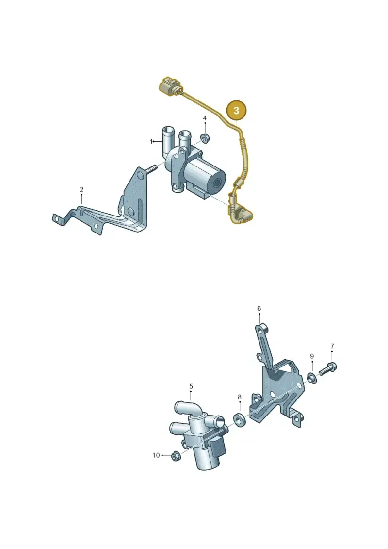 1T0971375A — Volkswagen Touran 2.0 (2010-2015) diagram 409819720, position 3
