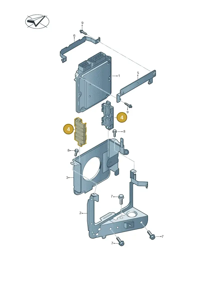 1T0971739G — Volkswagen Amarok twin cab (2012-2016) diagram 683906200, position 4
