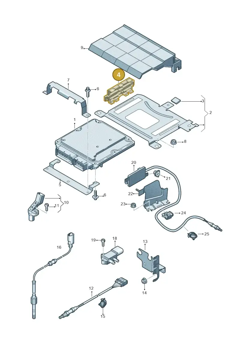 1T0971739G — Audi Q3 (2014-2019) diagram 855906050, position 4