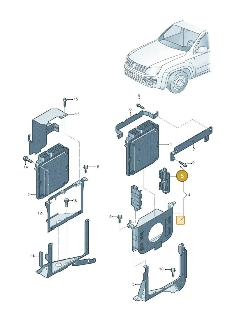 1T0971739G — Volkswagen Amarok (2022-) diagram 894906220, position 5