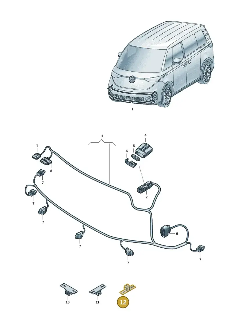 1T0971930E — Volkswagen ID.Buzz (2022-) diagram 15a971000, position 12