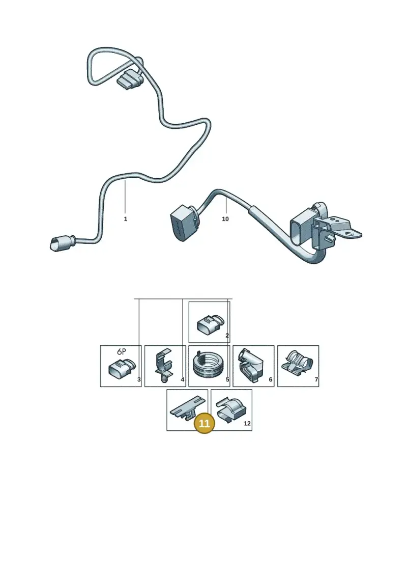 1T0971930E — Volkswagen Passat estate (2023-) diagram 3j0972750, position 11