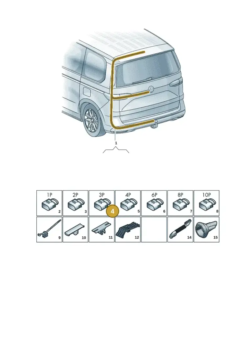 1T0972703 — Volkswagen Multivan (2021-) diagram 7t0972810, position 4