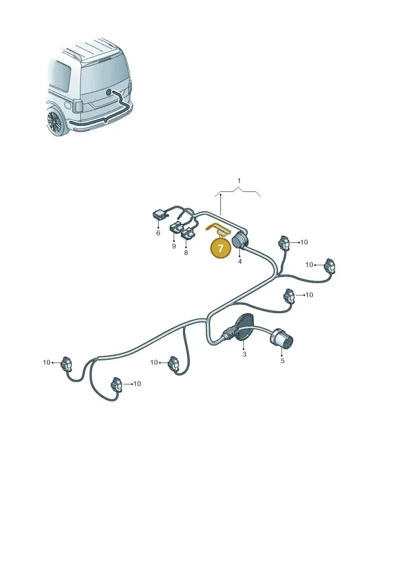 1T0972822F — Volkswagen Caddy kombi (2015-2020) diagram 866972850, position 7