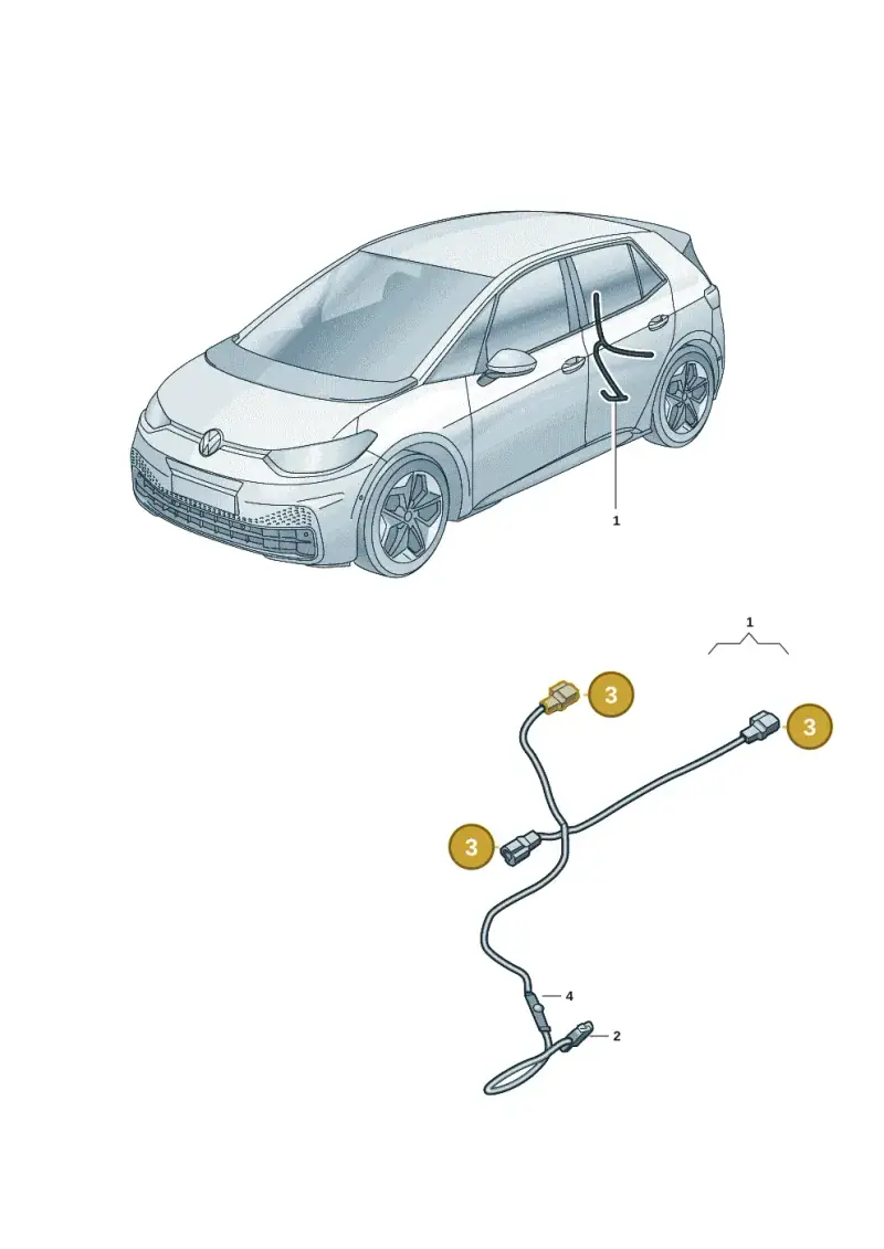 1T0973332 — Volkswagen ID.4 Pro (2020-2023) diagram 10a972028, position 3