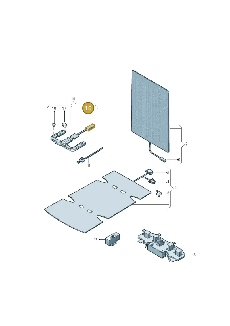1T0973332 — Volkswagen Amarok twin cab (2022-) diagram 894963000, position 16