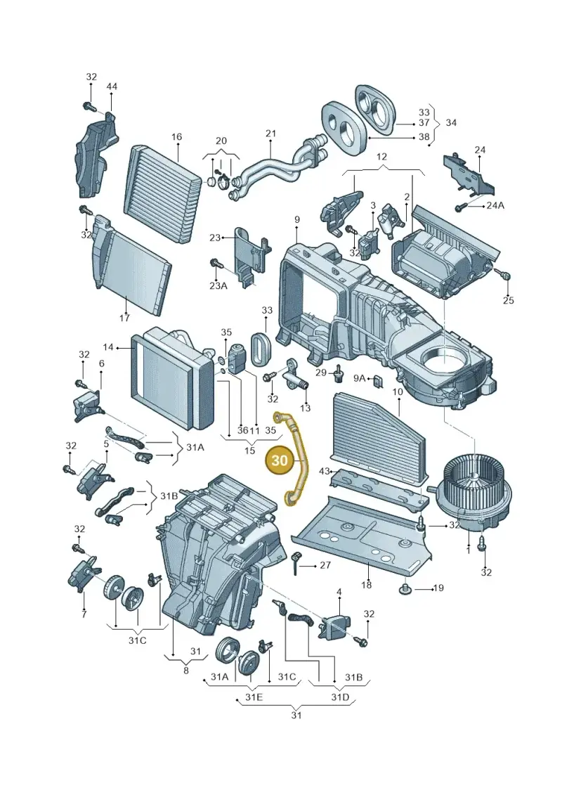 1T1260113C — Volkswagen TOURAN (SVW)       "CN"04> (2004-) diagram 617820200, position 30