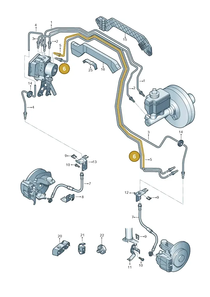 1T1614726D — Volkswagen Touran 2.0 (2010-2015) diagram 694611200, position 6