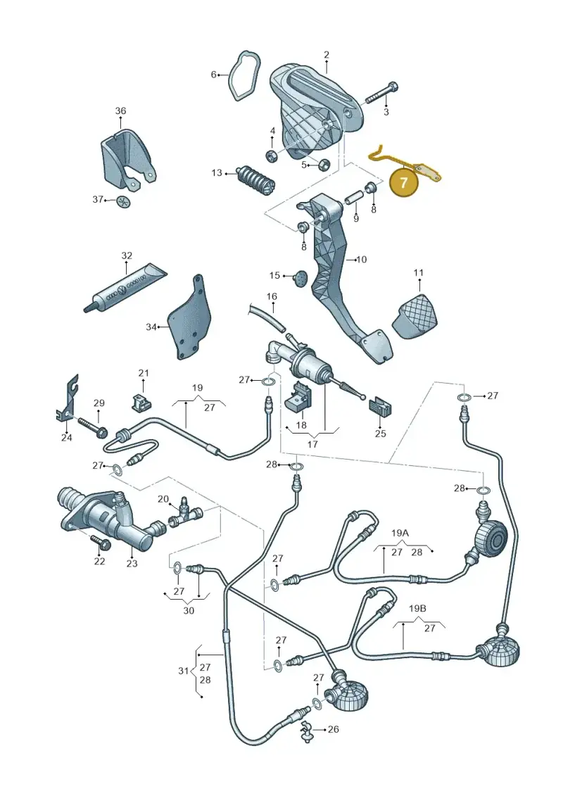 1T1721913 — Volkswagen Touran 2.0 (2010-2015) diagram 649721250, position 7