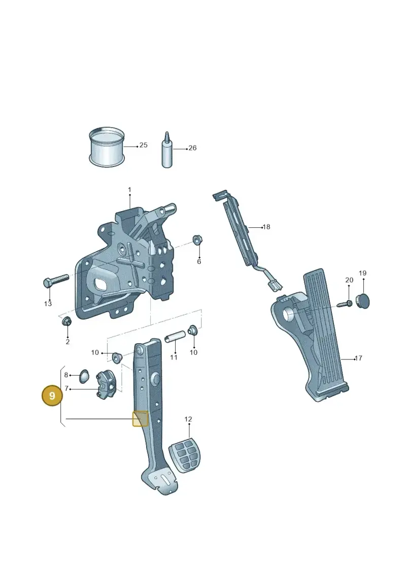 1T1723142F — Volkswagen TOURAN (SVW)       "CN"04> (2004-) diagram 767721600, position 9