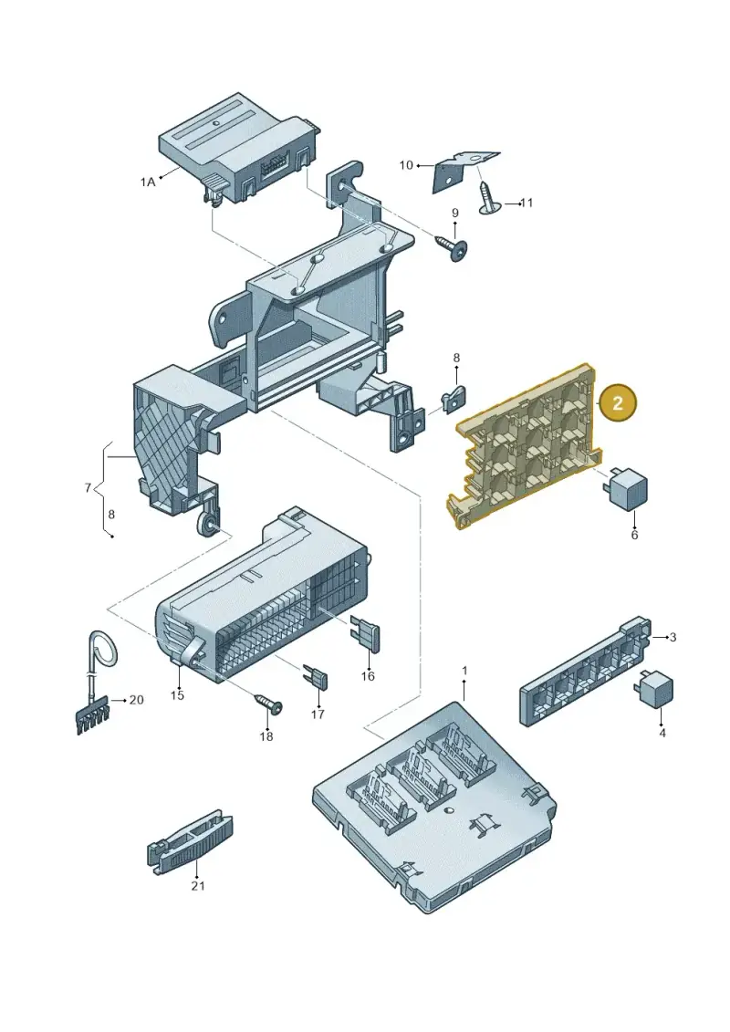 1T1937503A — Volkswagen Golf Plus (2011-2014) diagram 650937000, position 2