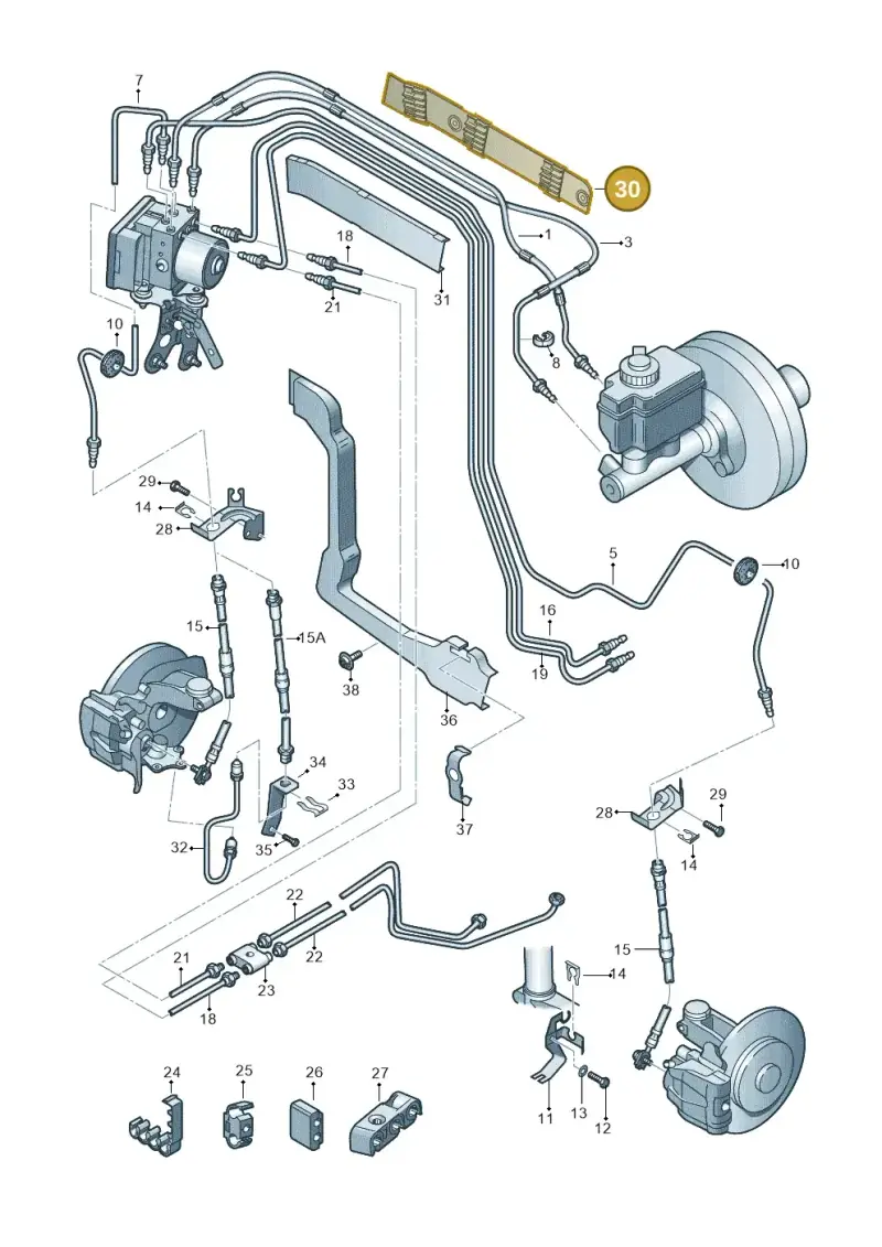 1T2611716B — Volkswagen Caddy panel van (2008-2010) diagram 412611200, position 30