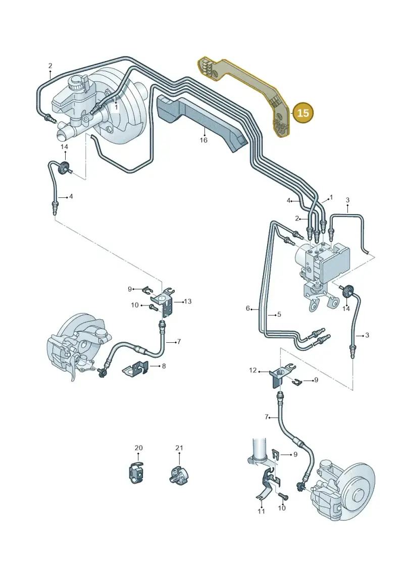 1T2611716B — Volkswagen Caddy kombi (2015-2020) diagram 694611250, position 15