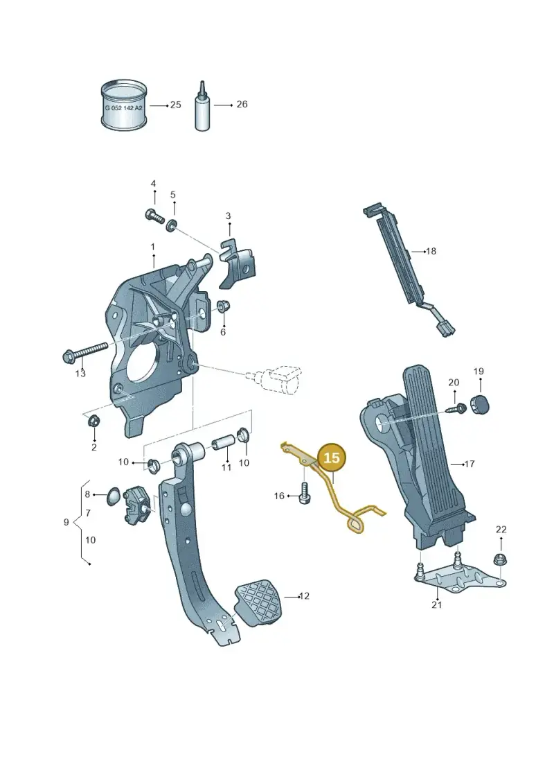 1T2721913B — Volkswagen TOURAN (2005-2006) diagram 409721700, position 15