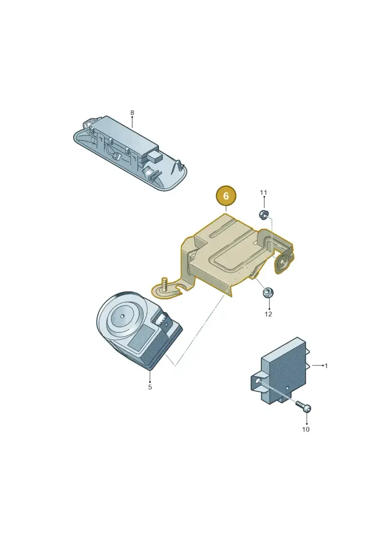 1T2951123B — Volkswagen Caddy panel van (2008-2010) diagram 409951200, position 6