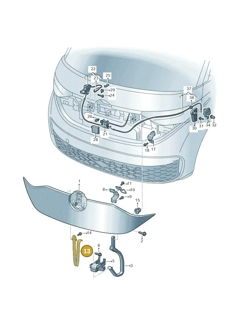 1T3823269 — Volkswagen ID.Buzz (2022-) diagram 15a823000, position 13