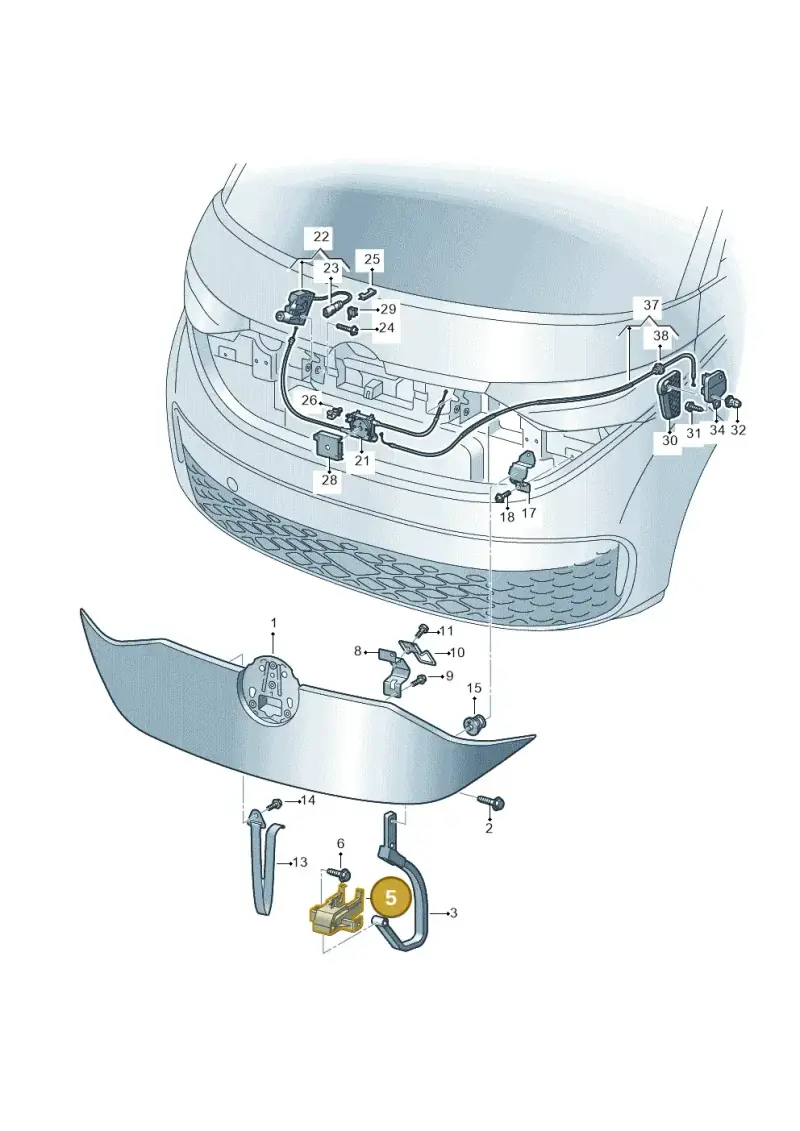1T3823417 — Volkswagen ID.Buzz (2022-) diagram 15a823000, position 5