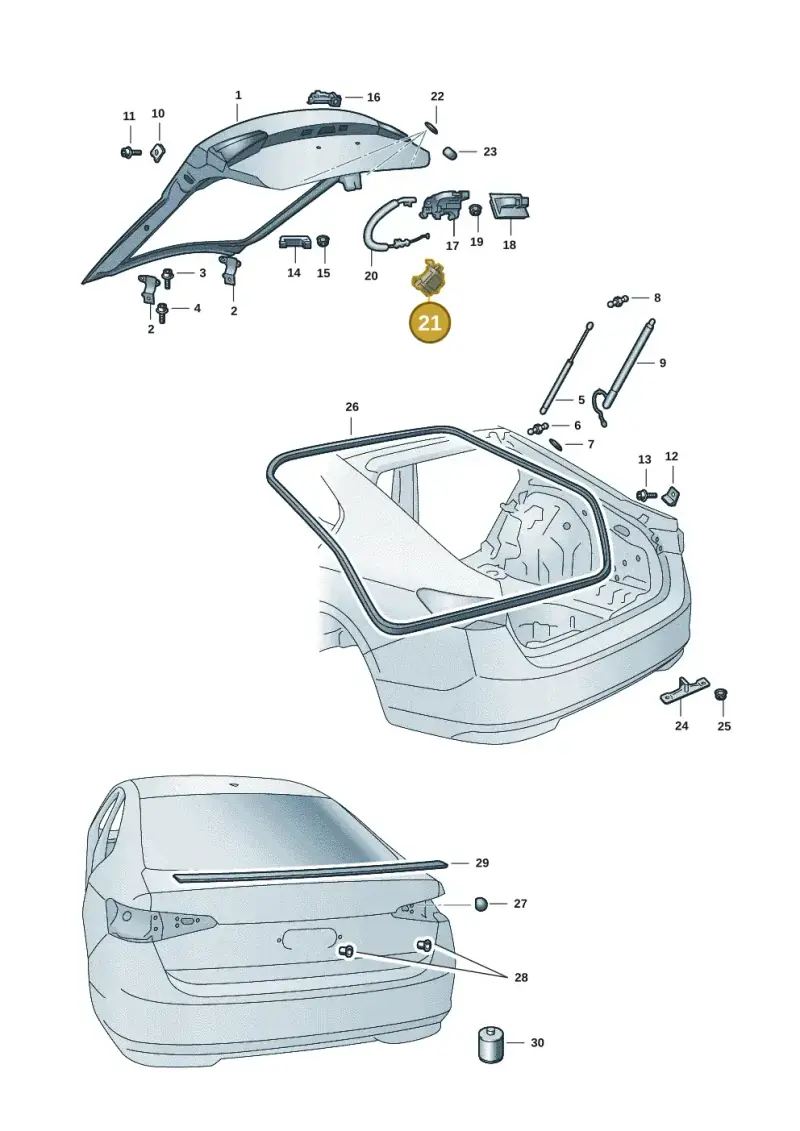 1T3827887A — Skoda Superb Combi (2023-2024) diagram 3p0827000, position 21