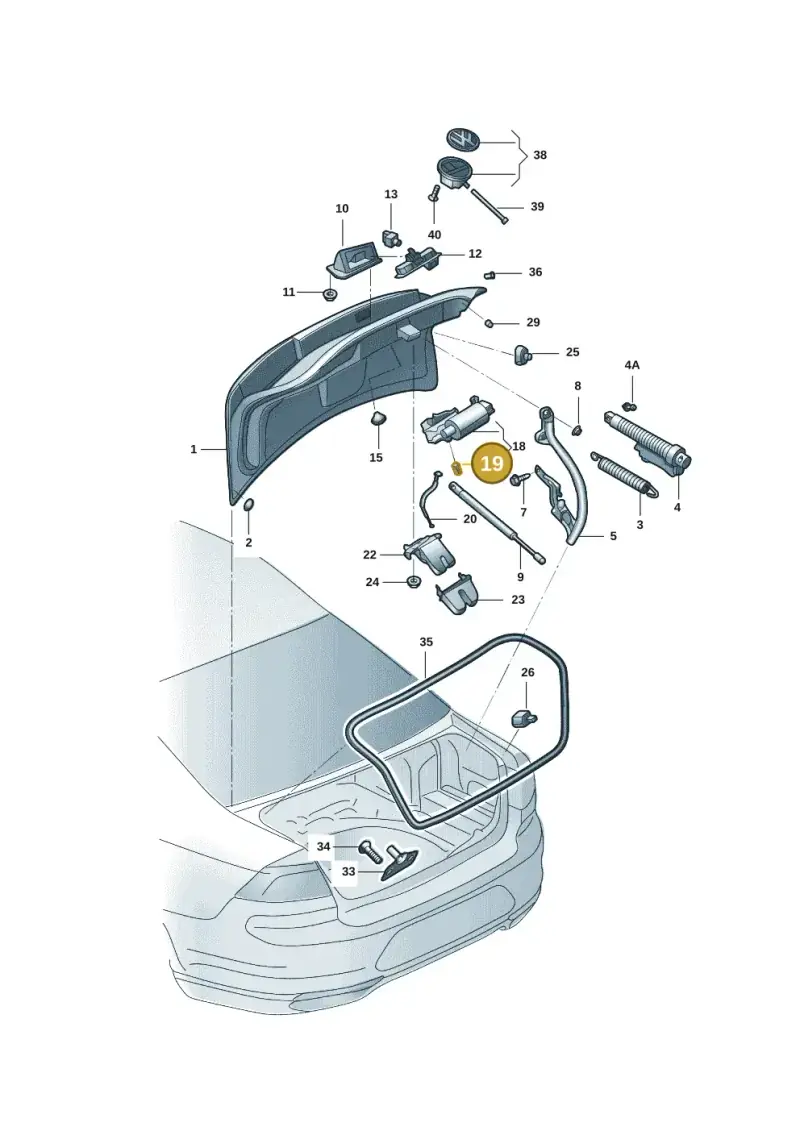 1T3854719 — Volkswagen Passat Pro (2024-) diagram 3jg827000, position 19