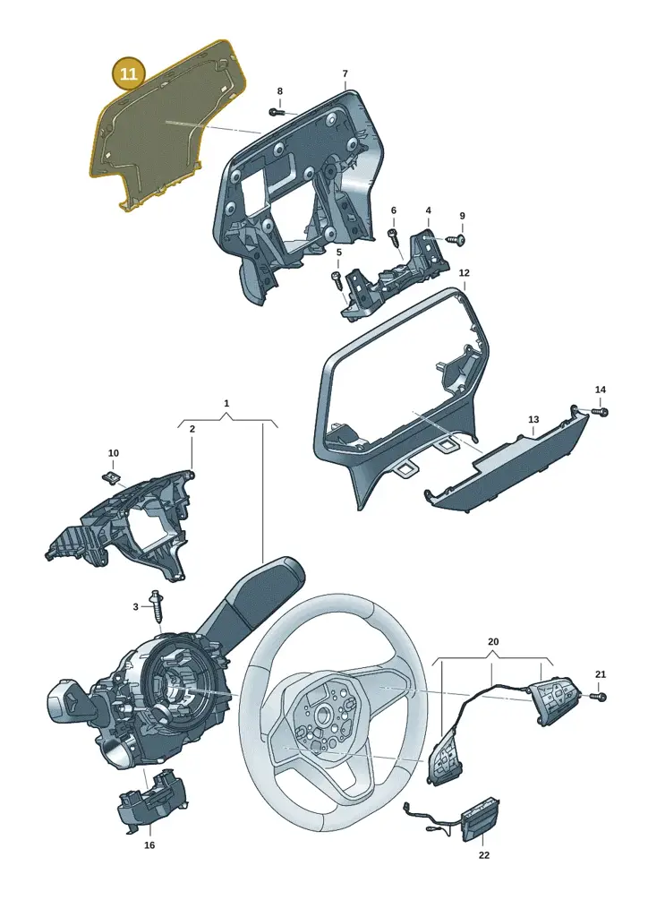 1T39190689B9 — Volkswagen ID. Buzz (2022-2025) diagram 15a953500, position 11