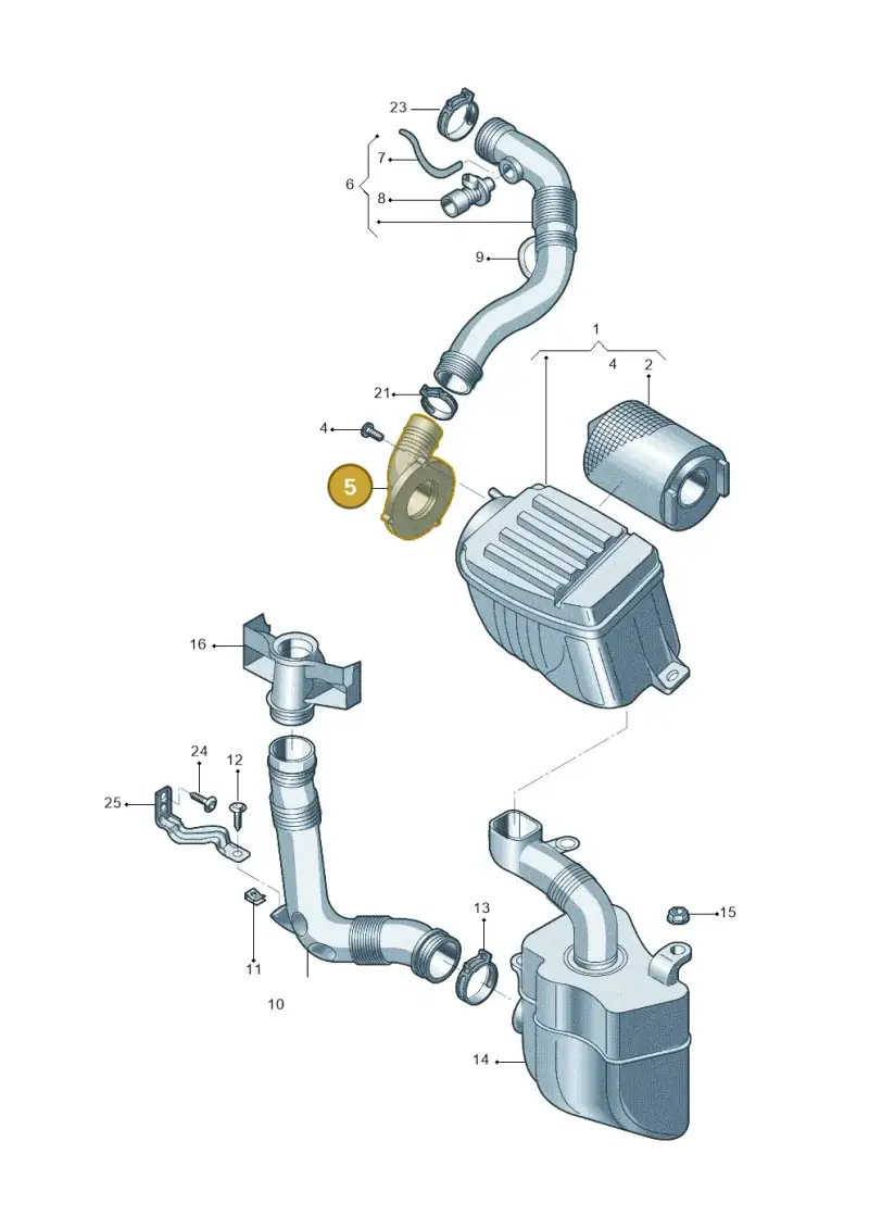 1TD129610D — Volkswagen TOURAN (SVW)       "CN"04> (2004-) diagram 446129200, position 5