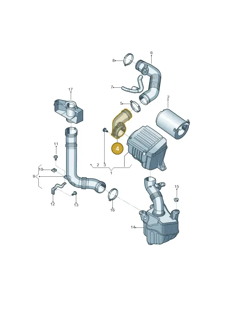 1TD129610D — Volkswagen Jetta 2.0 (2015-2015) diagram 692129160, position 4