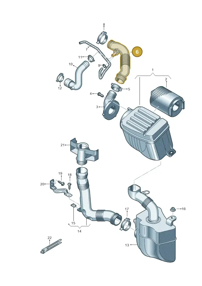 1TD129684 — Volkswagen Caddy Maxi Kombi (2010-2015) diagram 477129800, position 6