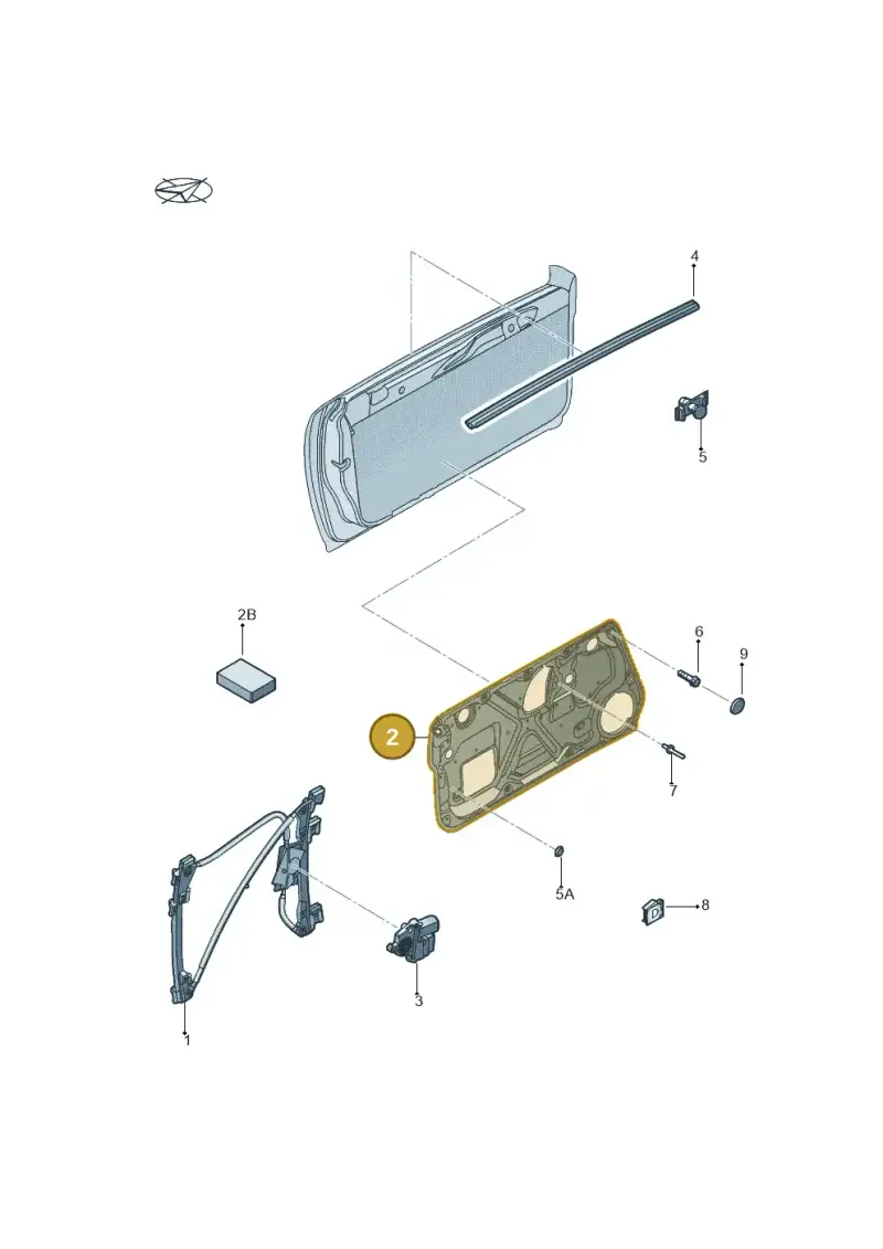1YM890742 — Volkswagen New Beetle Cabrio.     06> (2005-) diagram 279837600, position 2