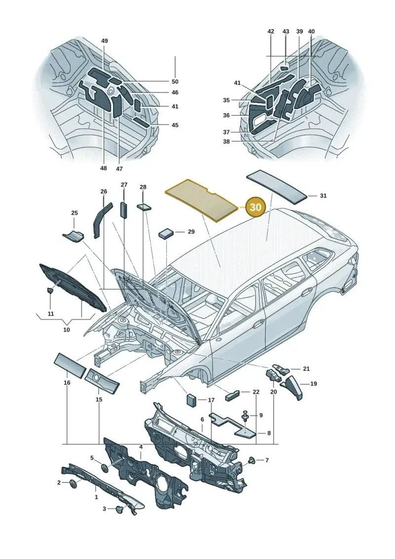 1Z0867817F — Volkswagen Passat estate (2023-) diagram 3j0863200, position 30