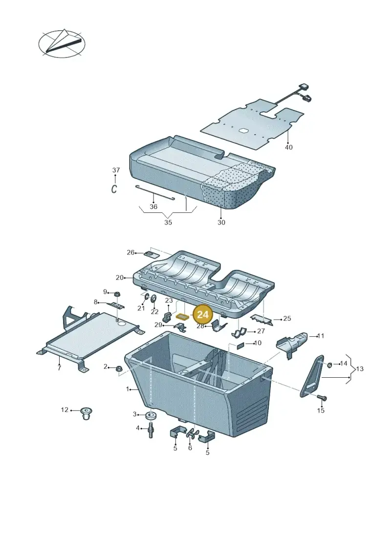 251201525 — Volkswagen Single-cab transp. (2015-2019) diagram 861881100, position 24