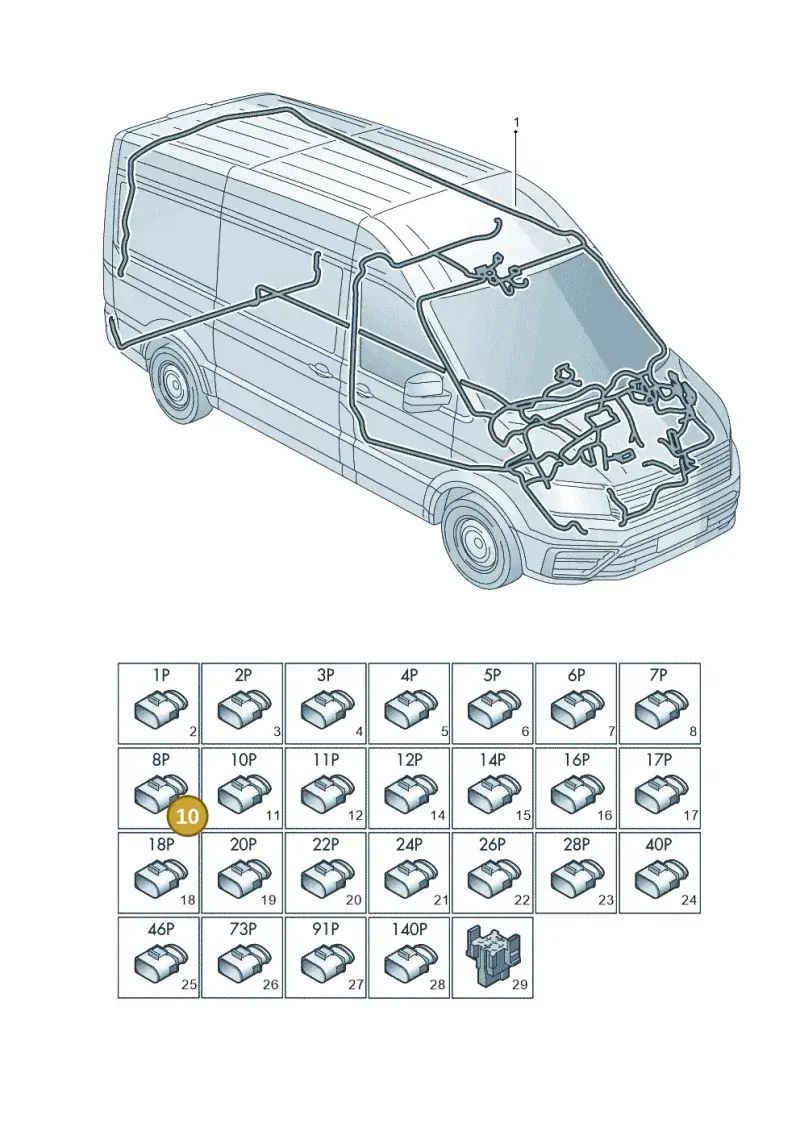 281957897A — Volkswagen MAN TGE 55 (2016-2021) diagram 806971083, position 10