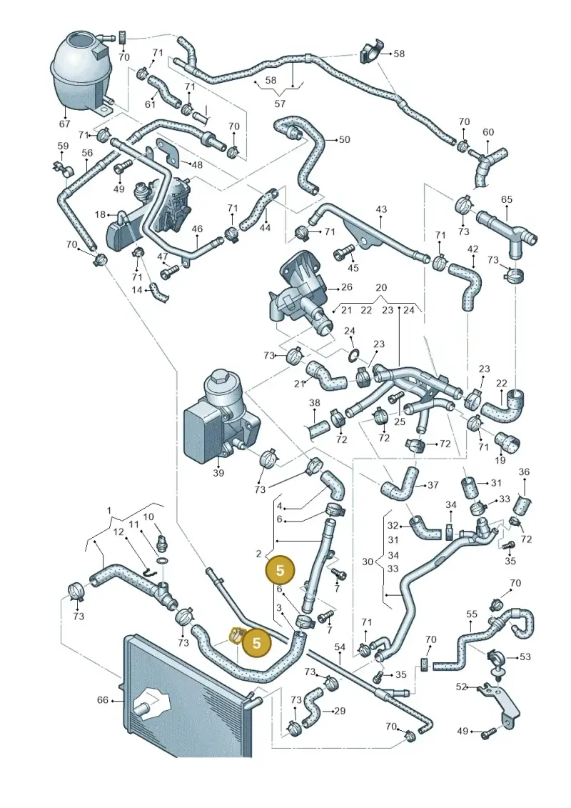 2D0121129A — Volkswagen Amarok twin cab (2022-) diagram 683121540, position 5