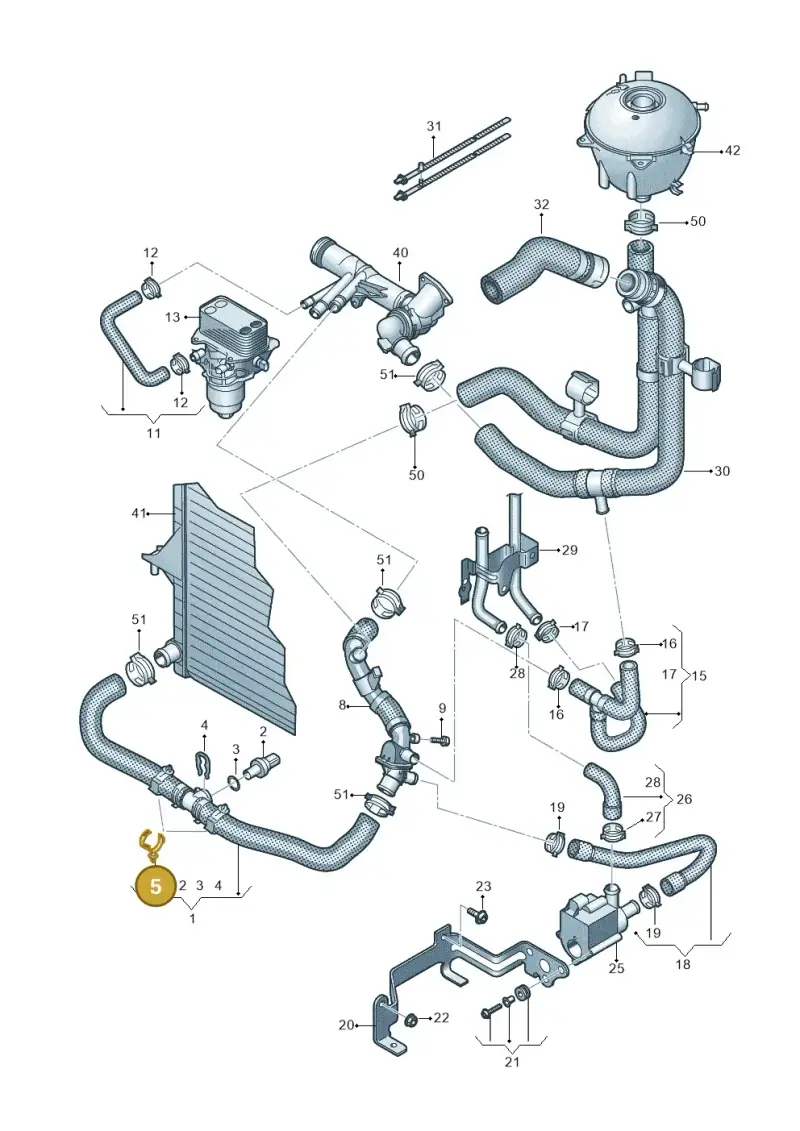 2D0121129A — Volkswagen Transport. multivan (2019-2024) diagram 861121700, position 5