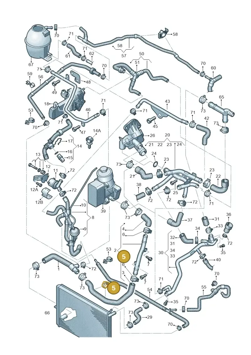 2D0121129A — Volkswagen Amarok twin cab (2022-) diagram 683121470, position 5