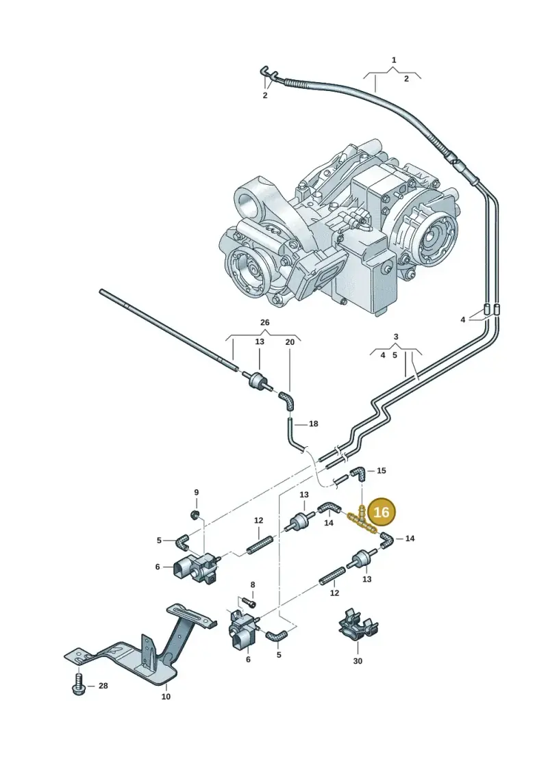 2D0129737A — Volkswagen Transport. multivan (2019-2024) diagram 7em525200, position 16