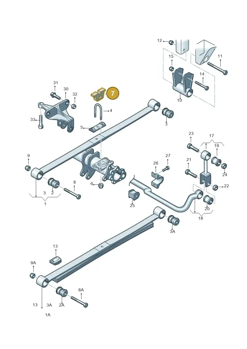 2D0511155B — Volkswagen Crafter 35 panel (2011-2016) diagram 483511000, position 7