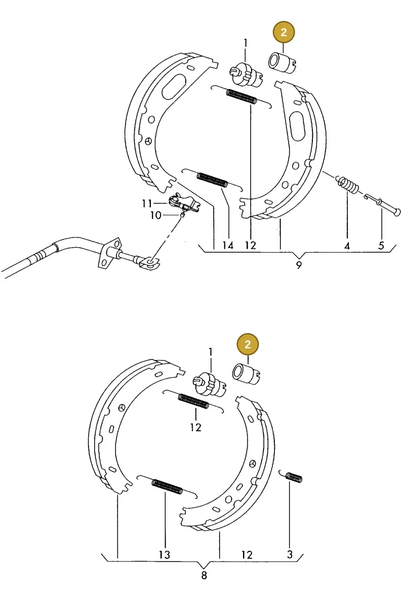 2D0609206 — Volkswagen LT, LT 4X4 (2003-2006) diagram 176609300, position 2