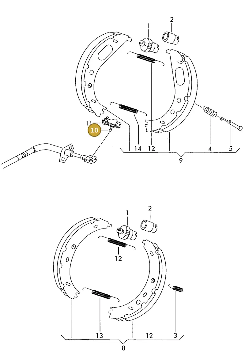 2D0609581 — Volkswagen LT, LT 4X4 (2003-2006) diagram 176609300, position 10