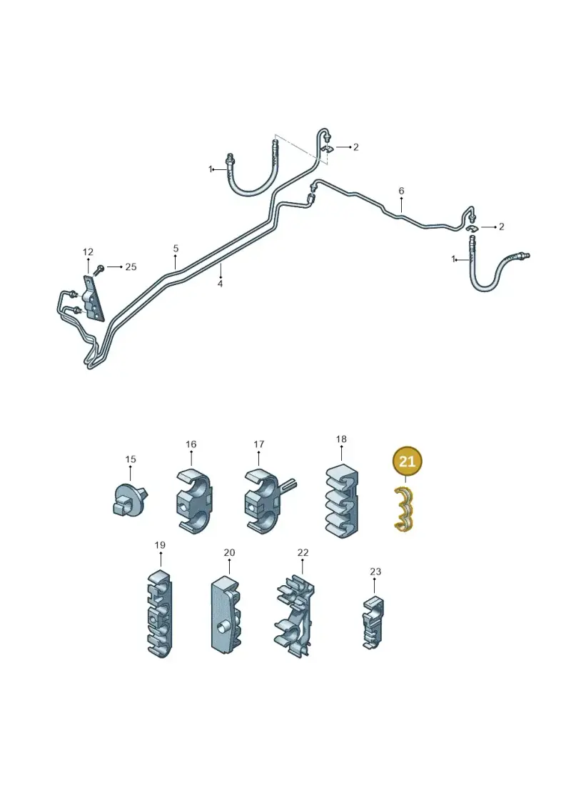 2D0611853 — Volkswagen Touareg                08> (2007-) diagram 274611300, position 21