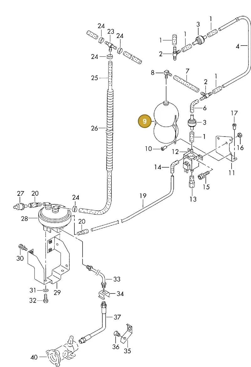 2D0711905 — Volkswagen LT, LT 4X4 (2003-2006) diagram 176711920, position 9