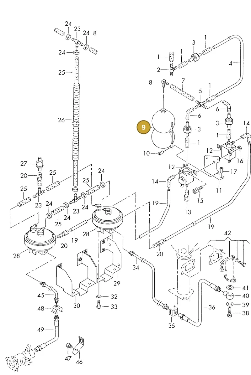 2D0711905 — Volkswagen LT, LT 4X4 (2003-2006) diagram 176711940, position 9
