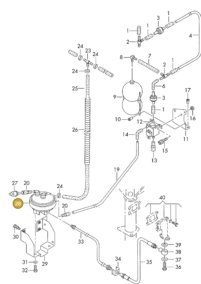 2D0711927 — Volkswagen LT, LT 4X4 (2003-2006) diagram 176711900, position 28