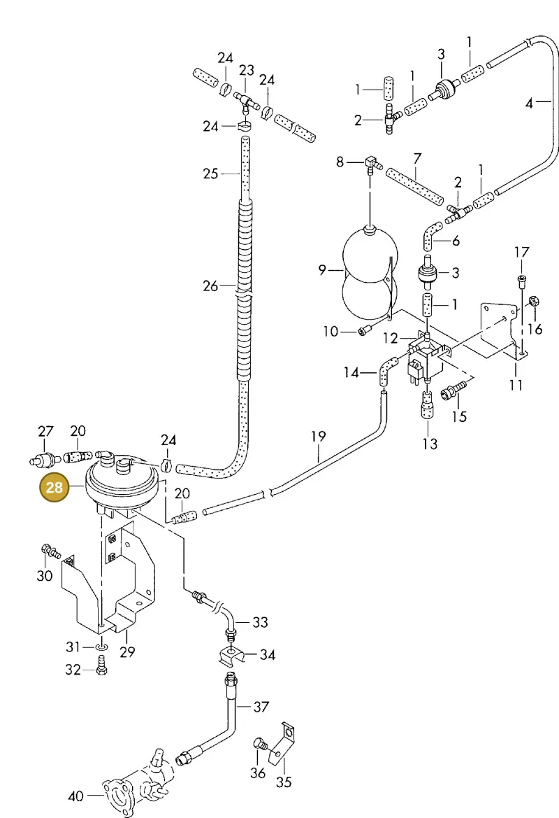 2D0711927 — Volkswagen LT, LT 4X4 (2003-2006) diagram 176711920, position 28