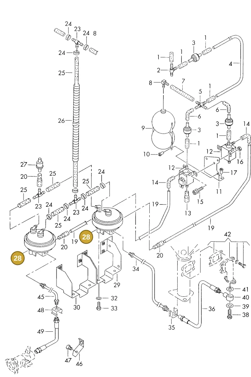 2D0711927 — Volkswagen LT, LT 4X4 (2003-2006) diagram 176711940, position 28