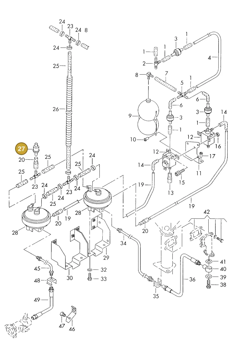 2D0711982 — Volkswagen LT, LT 4X4 (2003-2006) diagram 176711940, position 27